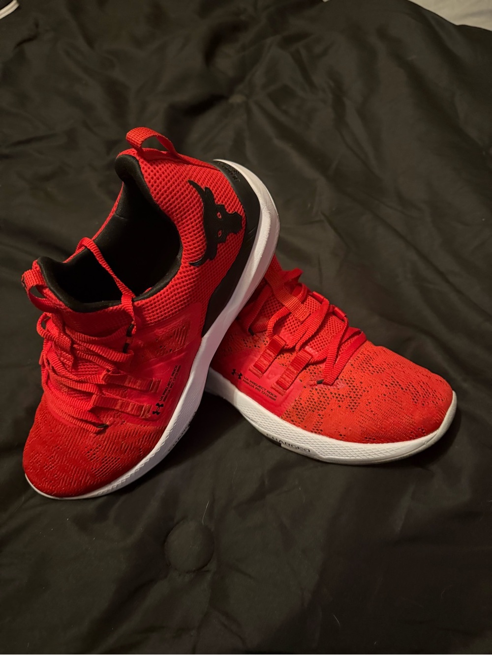 Under Armour Red and Black Men's Sneakers